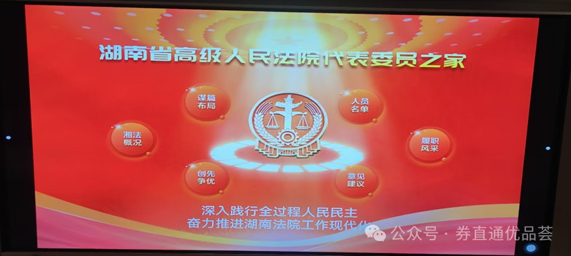 湖南省高级人民法院代表委员之家信息化系统